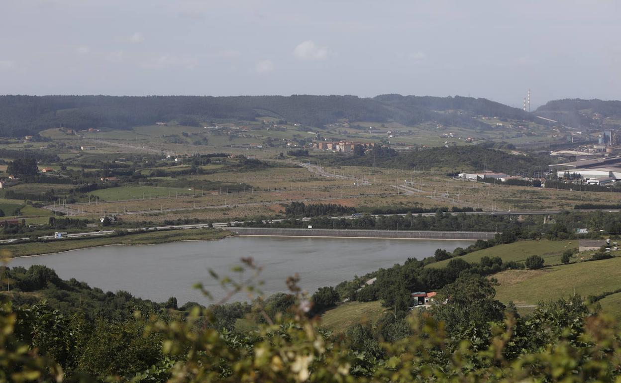 Terrenos de la Zalia vistos desde San Andrés de los Tacones.