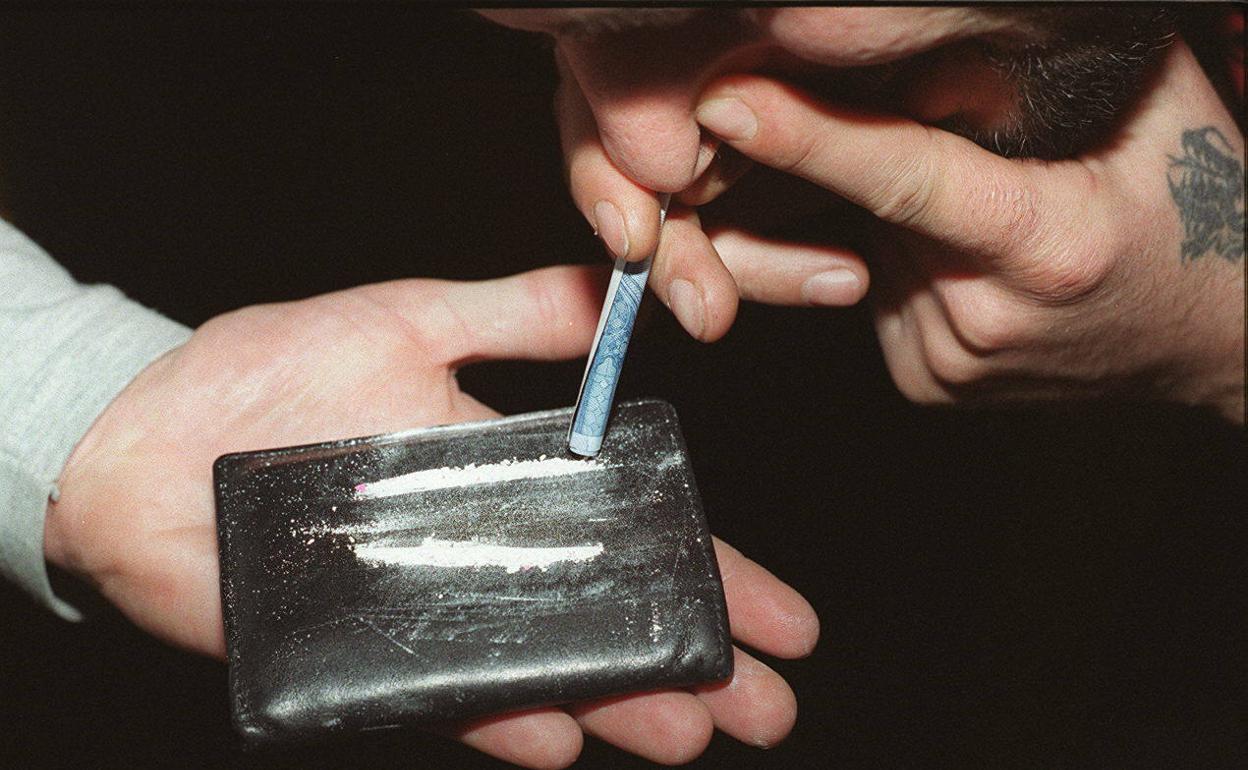 La cocaína, la droga que más se consume en España.