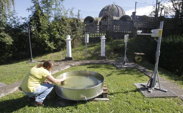 Observadora en un tanque en El Cristo. 