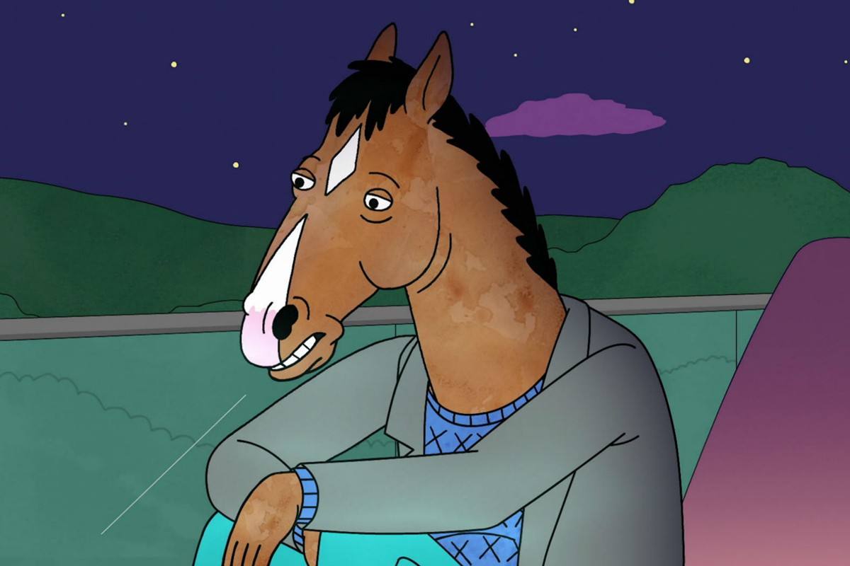 BoJack Horseman. Trata la historia de BoJack, un caballo antropomorfo que triunfó en los años 90 con una telecomedia y que actualmente es incapaz de reconducir su vida profesional y personal.