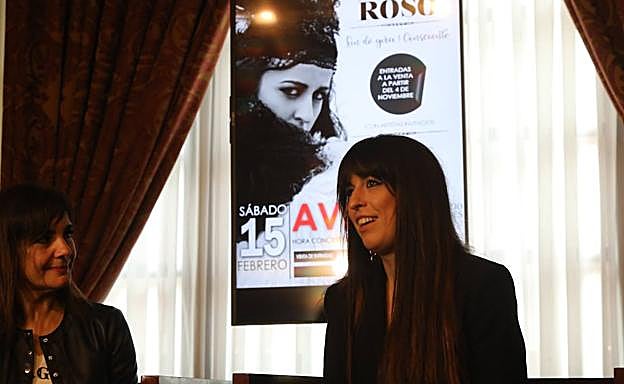 Yolanda Alonso con Marisa Valle Roso hoy en Avilés.
