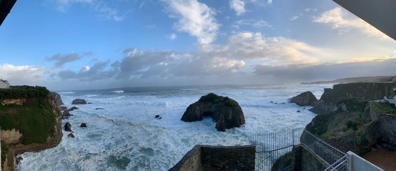 Fotos: Las impresionantes imágenes que deja &#039;Amelie&#039; en la costa de Asturias