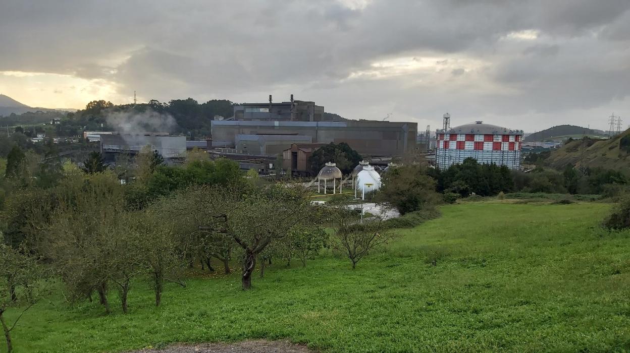 Instalaciones de la acería de Avilés. 