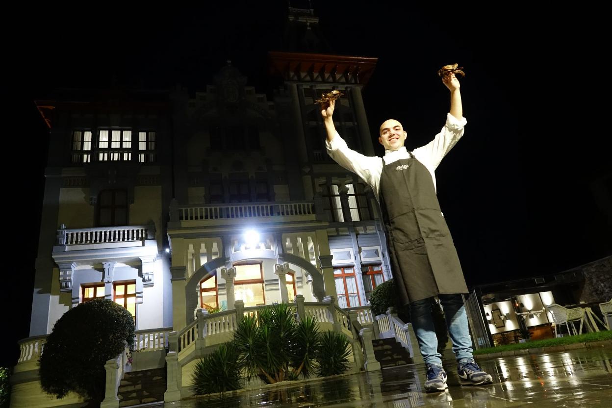 El cocinero Israel Moreno, a su llegada a Asturias para coger las riendas de Ayalga.