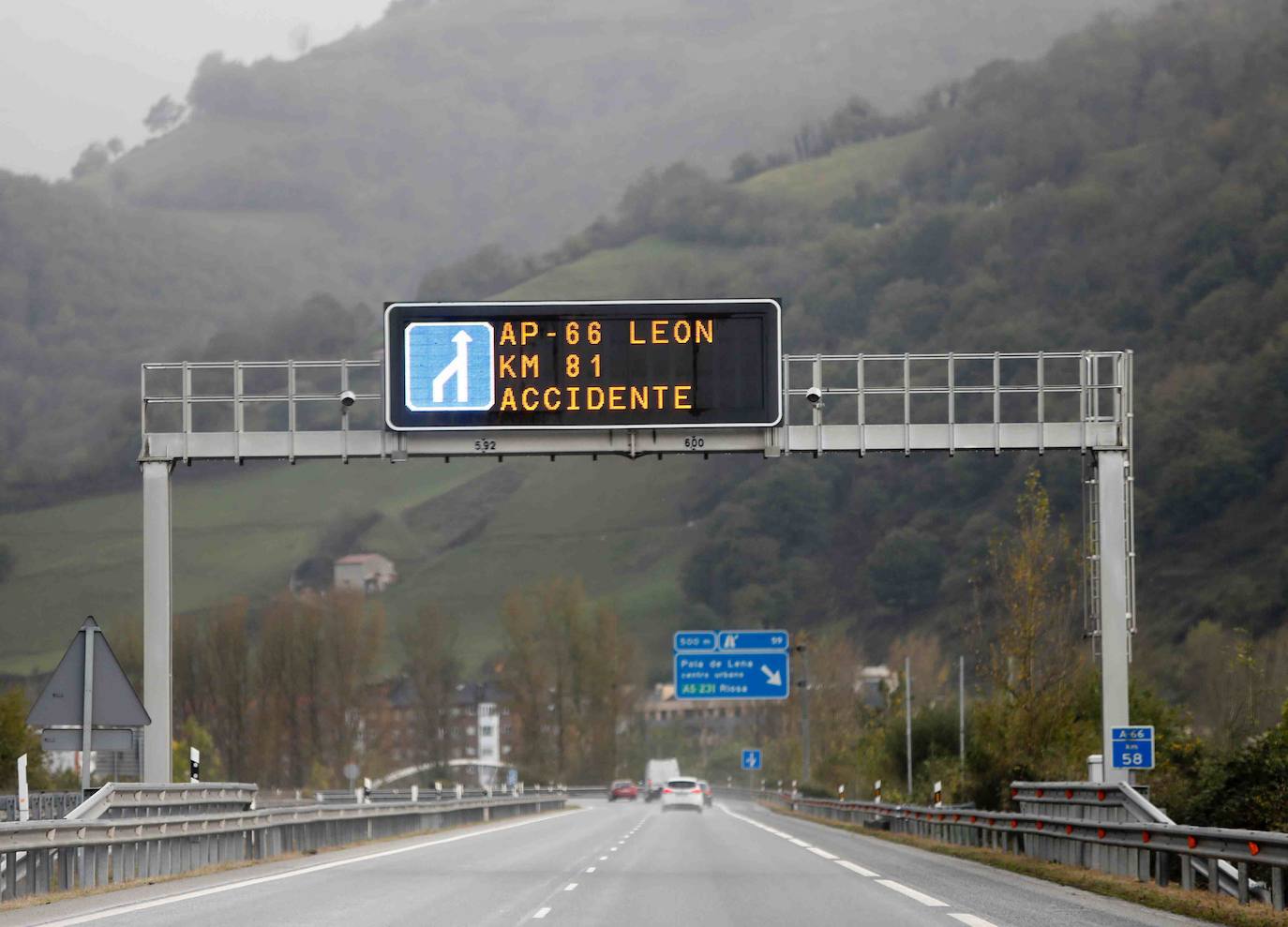 Tras el accidente mortal, la circulación en sentido Asturias, según informó, Aucalsa, quedaba restablecida en torno a las 8 horas, mientras que la calzada en sentido León quedaba totalmente expedita a las nueve menos cinco de la mañana