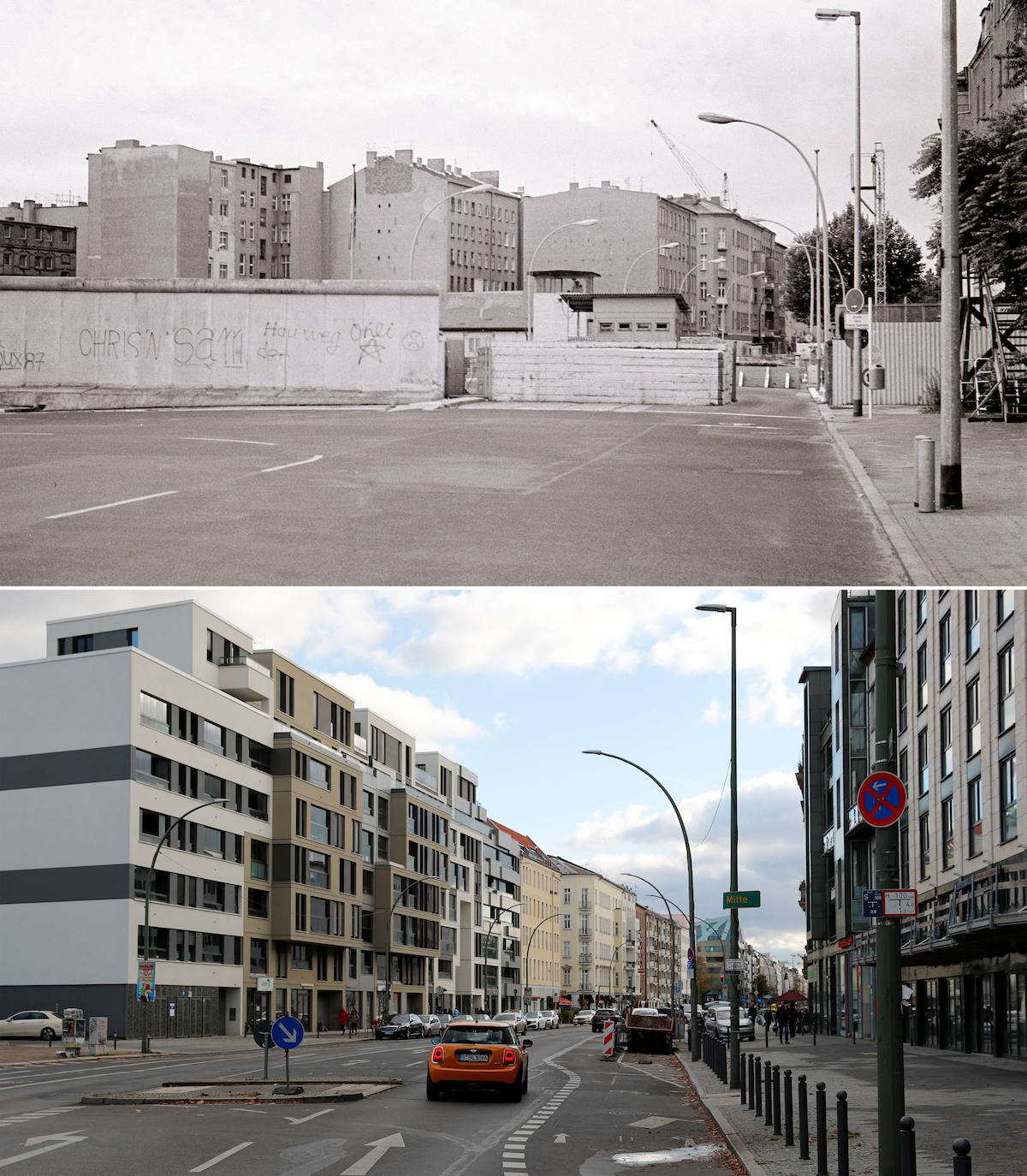 Al cumplirse treinta años de la caída del muro de Berlín, estas imágenes muestran cómo eran entonces y cómo son ahora algunos de los lugares más emblemáticos de la ciudad.