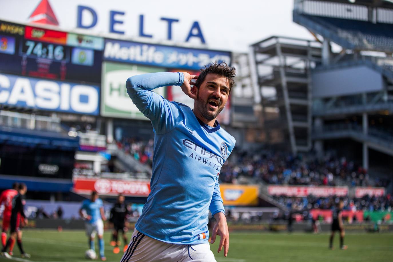 David Villa dice adiós al New York City (2018). 