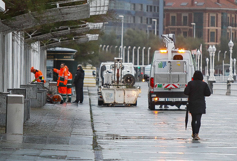 Fotos: Los destrozos que deja el temporal en Gijón