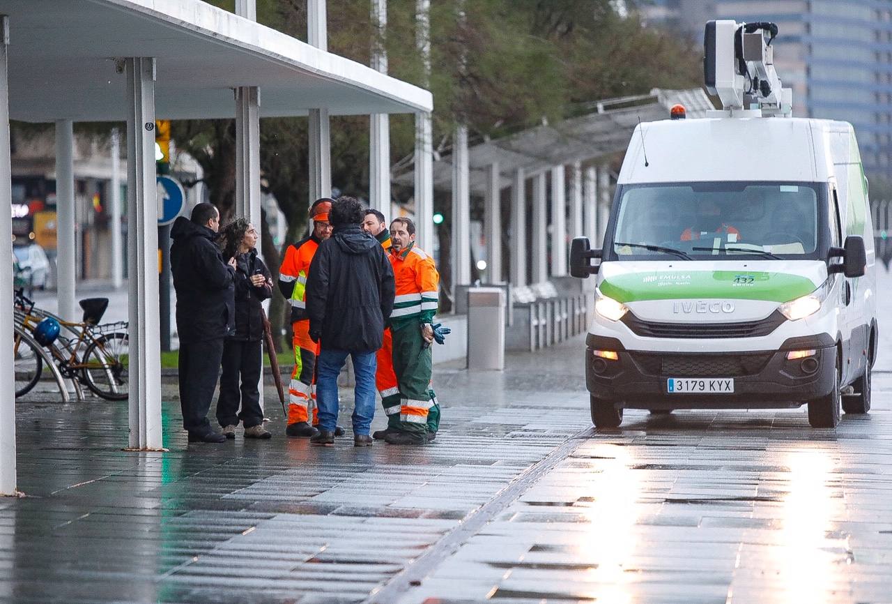 Fotos: Los destrozos que deja el temporal en Gijón