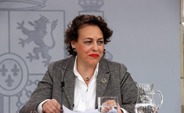 La ministra de Trabajo, Migraciones y Seguridad Social en funciones, Magdalena Valerio. 