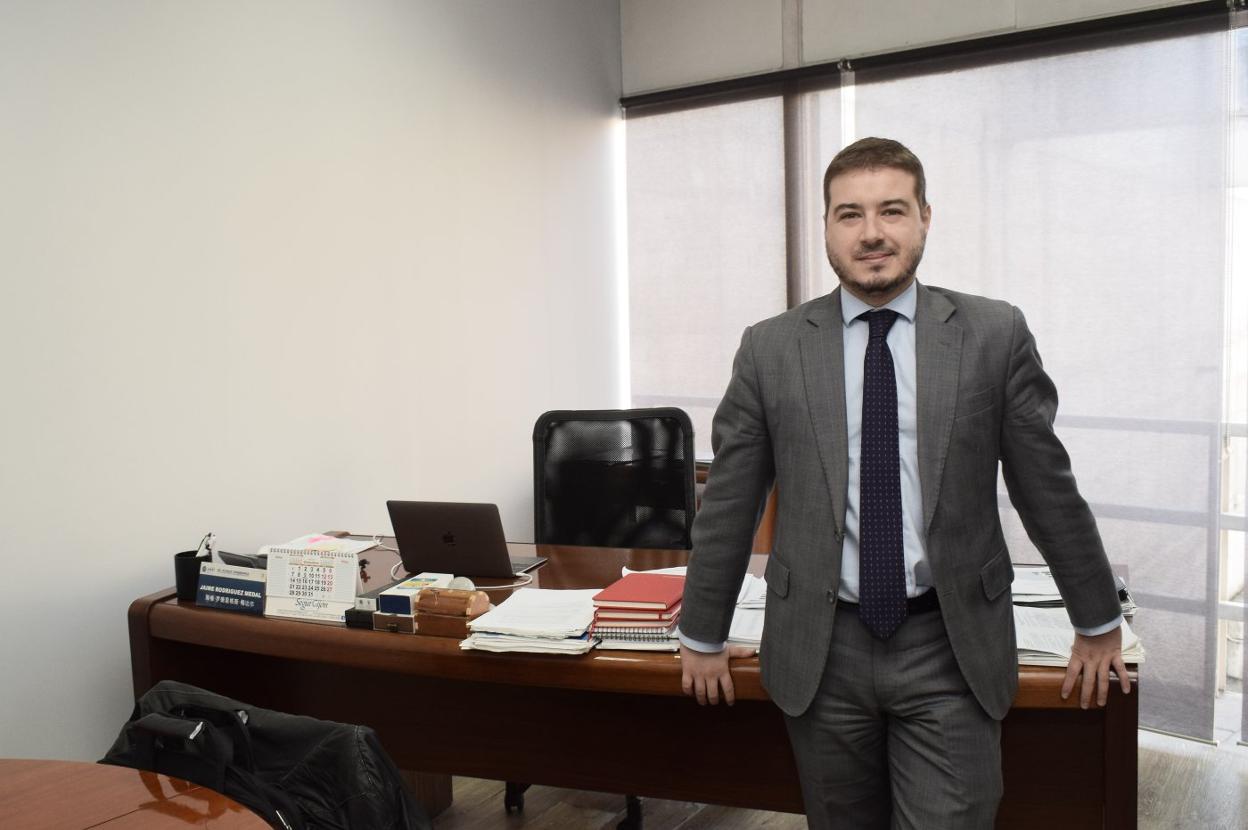 Jaime Rodríguez Medal, en su despacho en Madrid. 