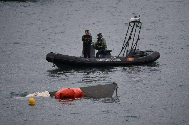 Fotos: El primer narcosubmarino llegó a la costa asturiana