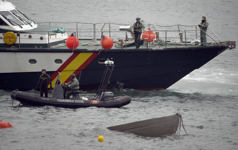 Fotos: El primer narcosubmarino llegó a la costa asturiana