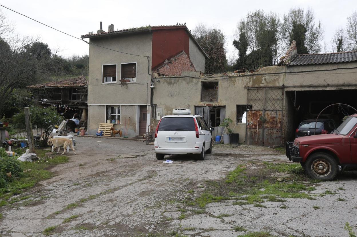 Vivienda de Tremañes donde se produjo el crimen. 