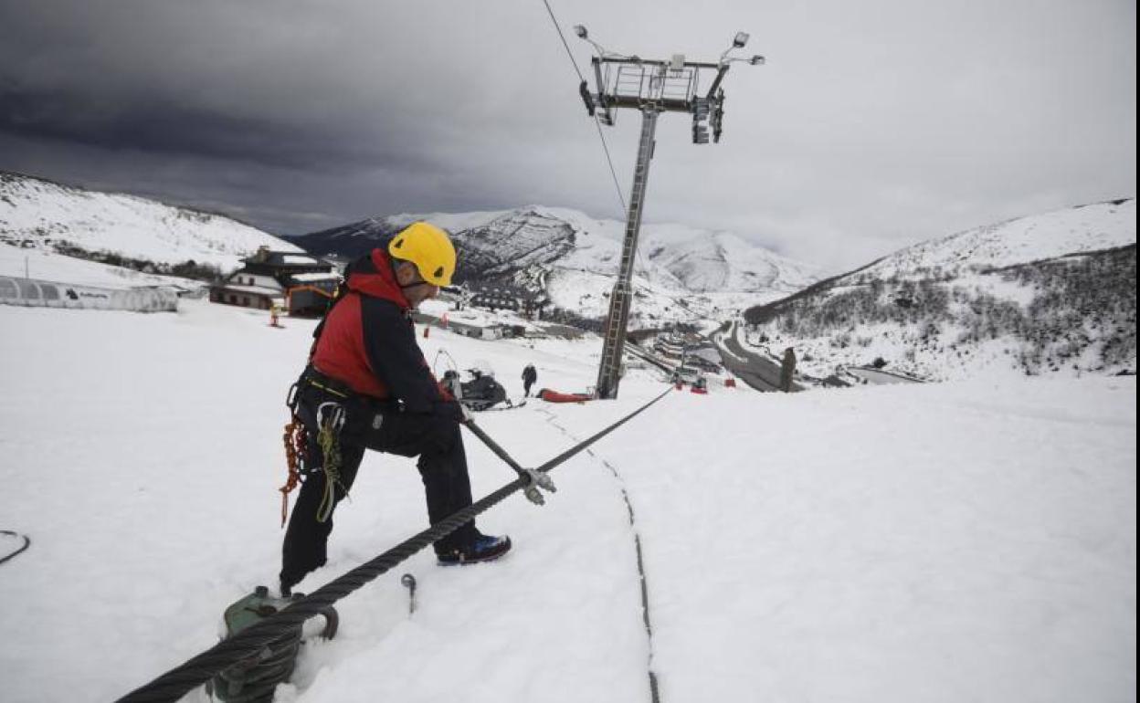Trabajos llevados a cabo en la Estación de esquí Valgrande-Pajares.