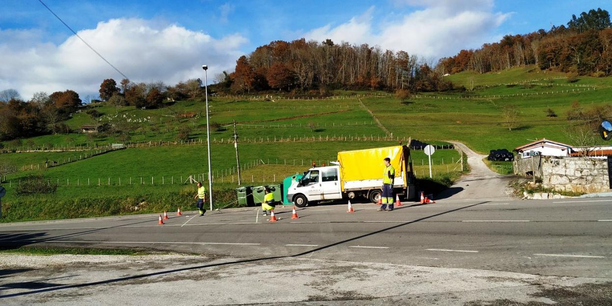 Trabajos para habilitar los pasos de peatones. :: PEPILLO REMIS