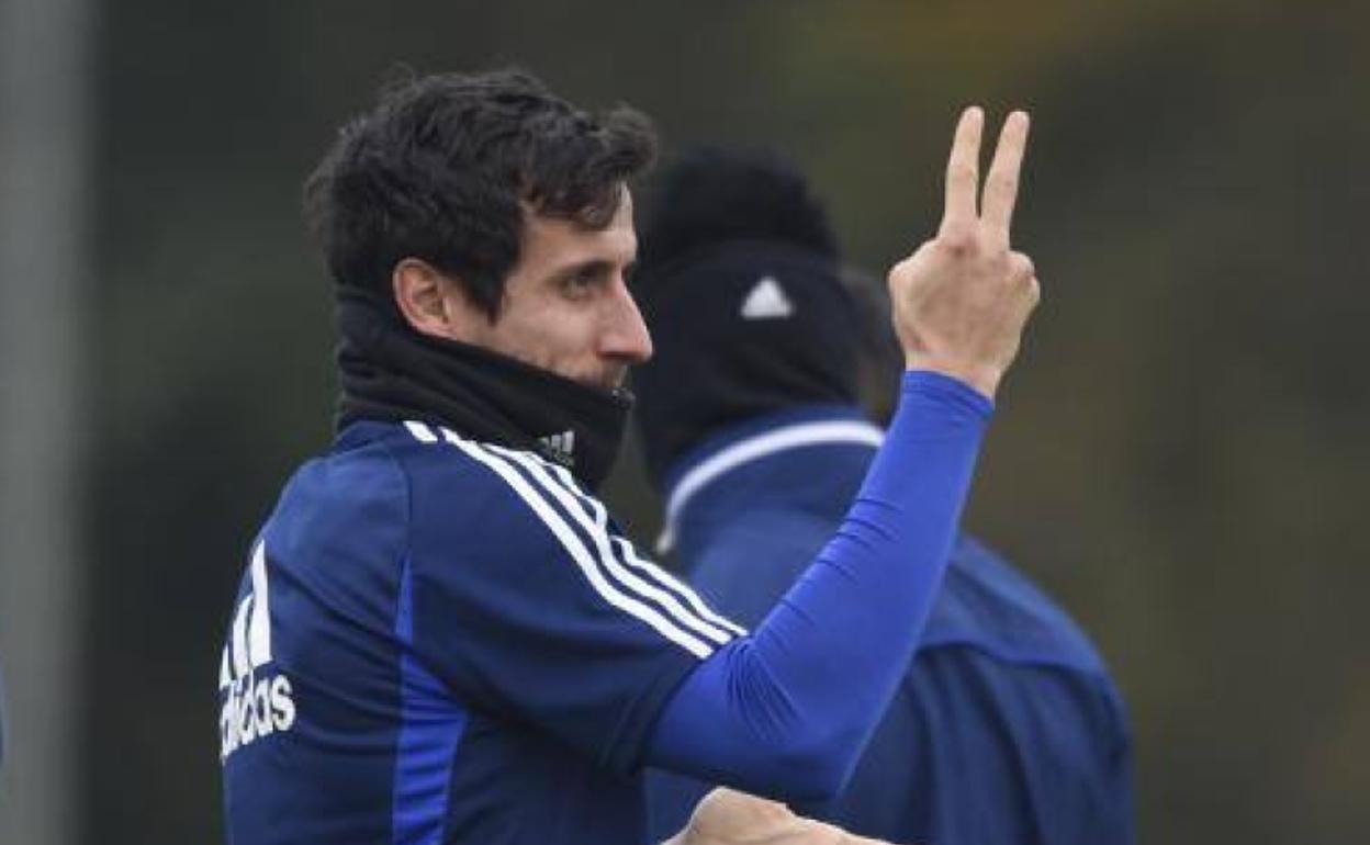 Christian Fernández, capitán del Real Oviedo. 