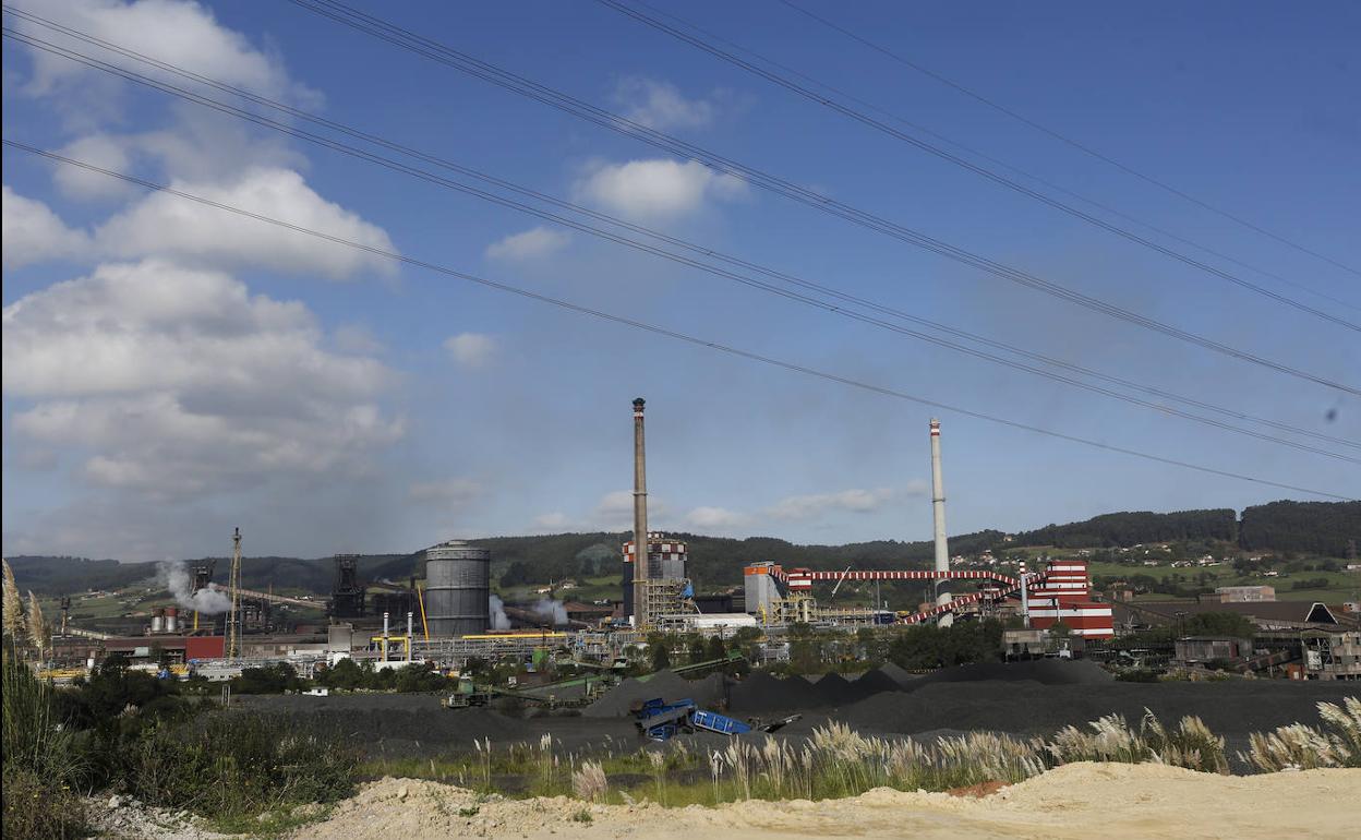 Factoría de Arcelor en Gijón. 