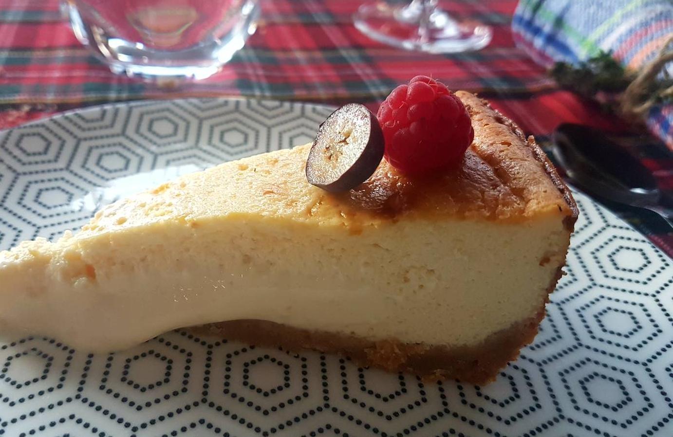 Tarta de queso preparada por Xune Andrade