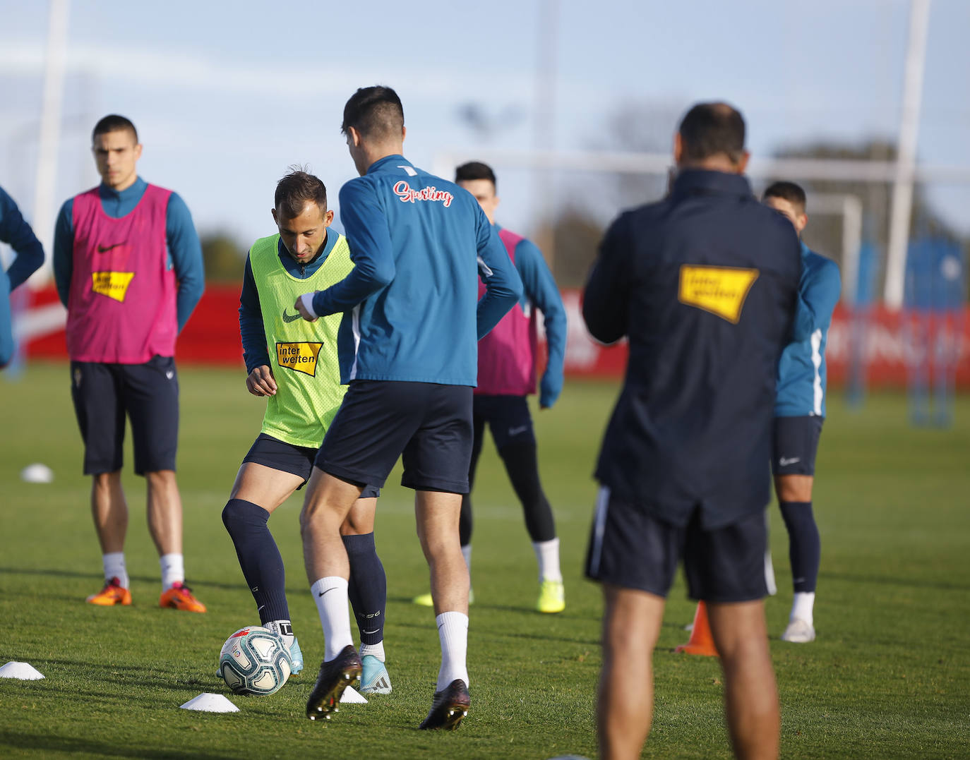 Entrenamiento del Sporting (14/12/2019)