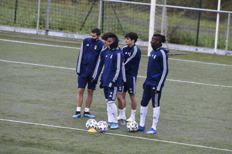 Los azules han preparado este martes el partido de Copa del Rey que disputarán el miércoles contra el Badalona. 