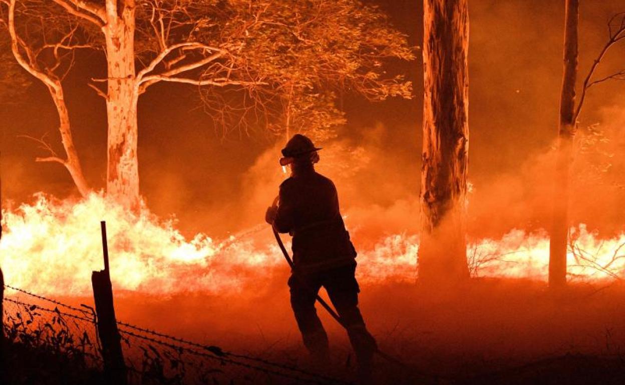 Imagen de uno de los incendios. 