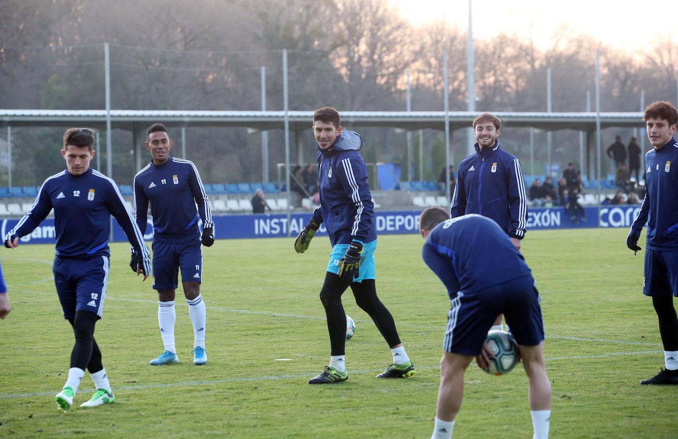 Fotos: Entrenamiento del Real Oviedo (01/01/2020)