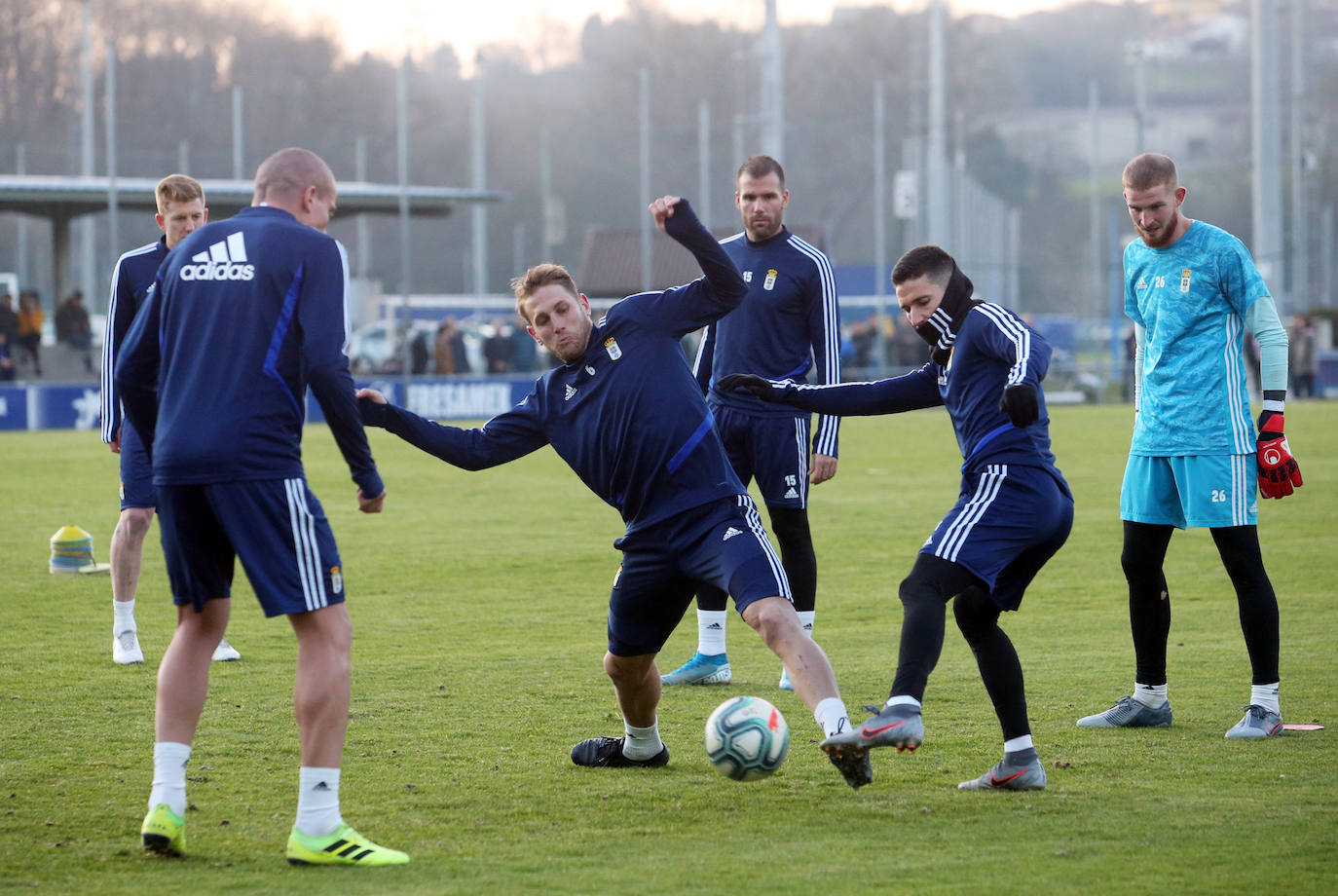 Fotos: Entrenamiento del Real Oviedo (01/01/2020)