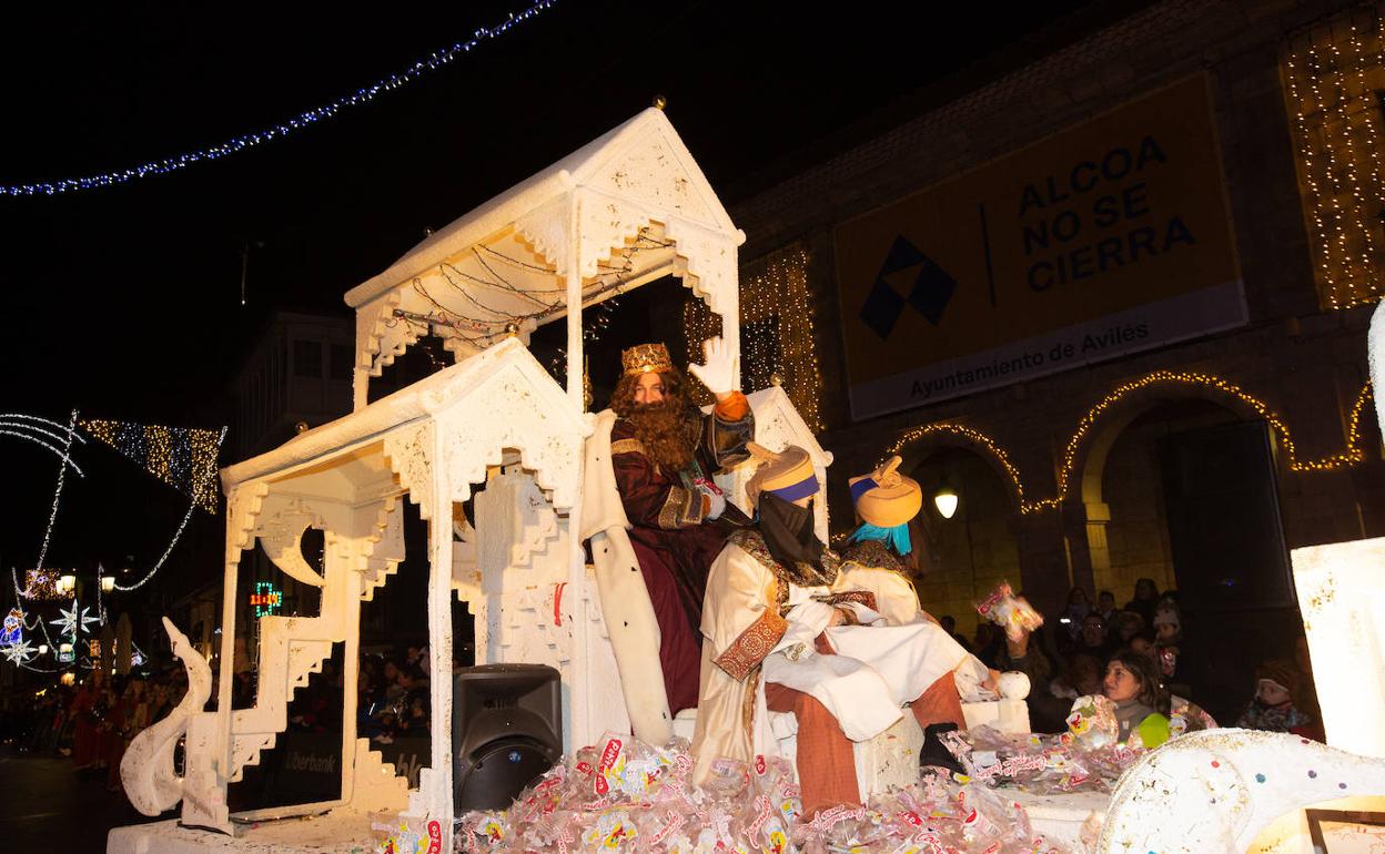 Carroza del rey Gaspar en la Cabalgata del año pasado. 