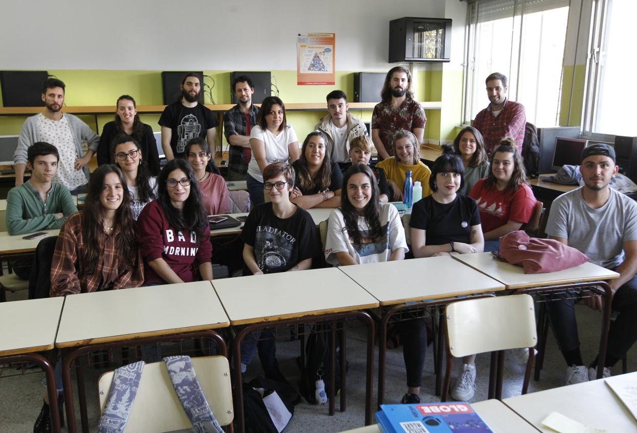 Alumnos del IES número 1 que participan en el proyecto. 