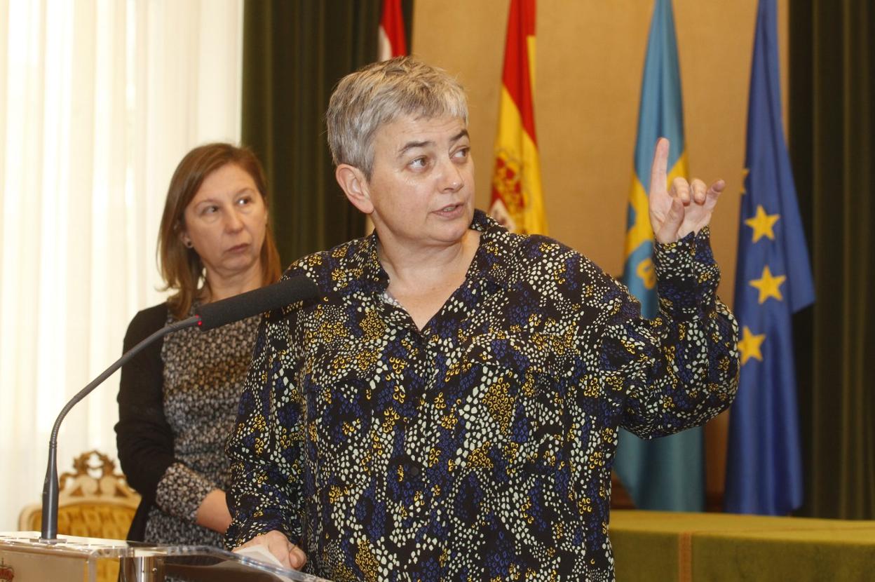 Ana González, en su comparecencia. 