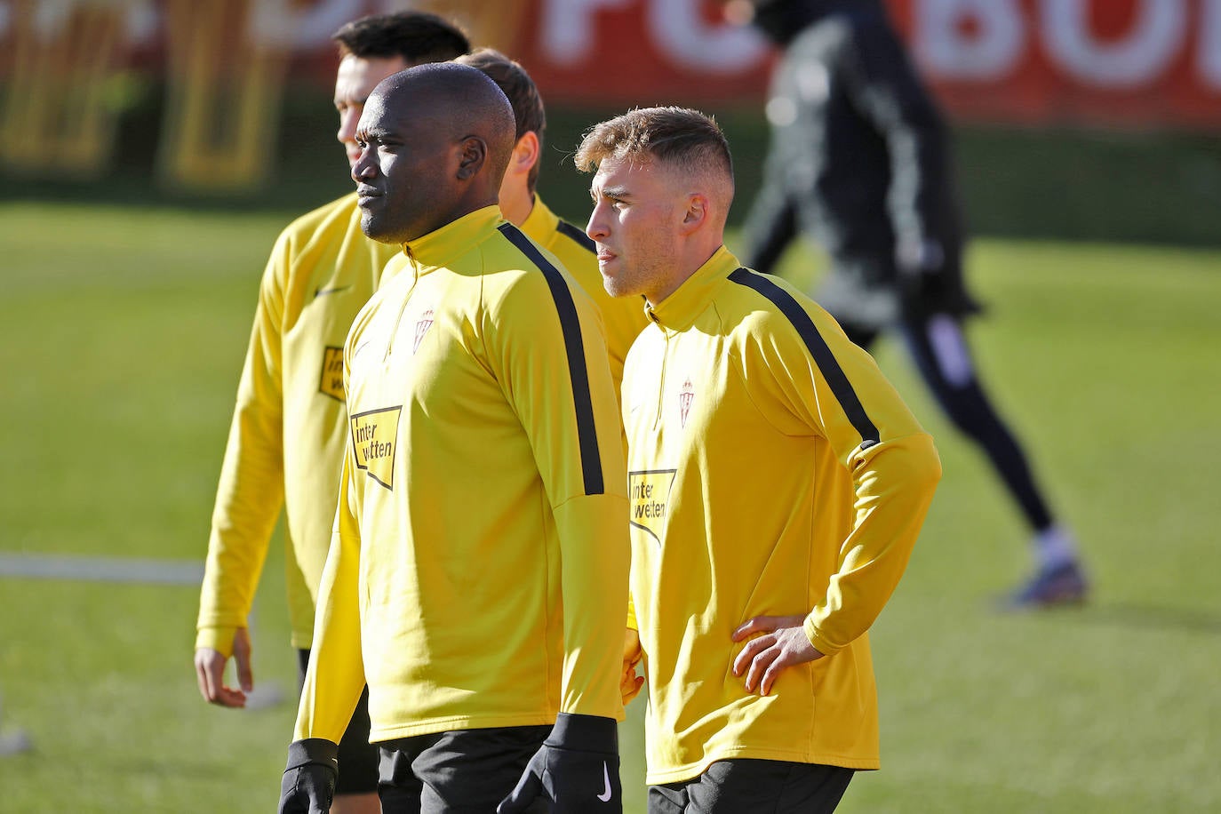 Los rojiblancos siguen con la preparación para el partido ante el Numancia