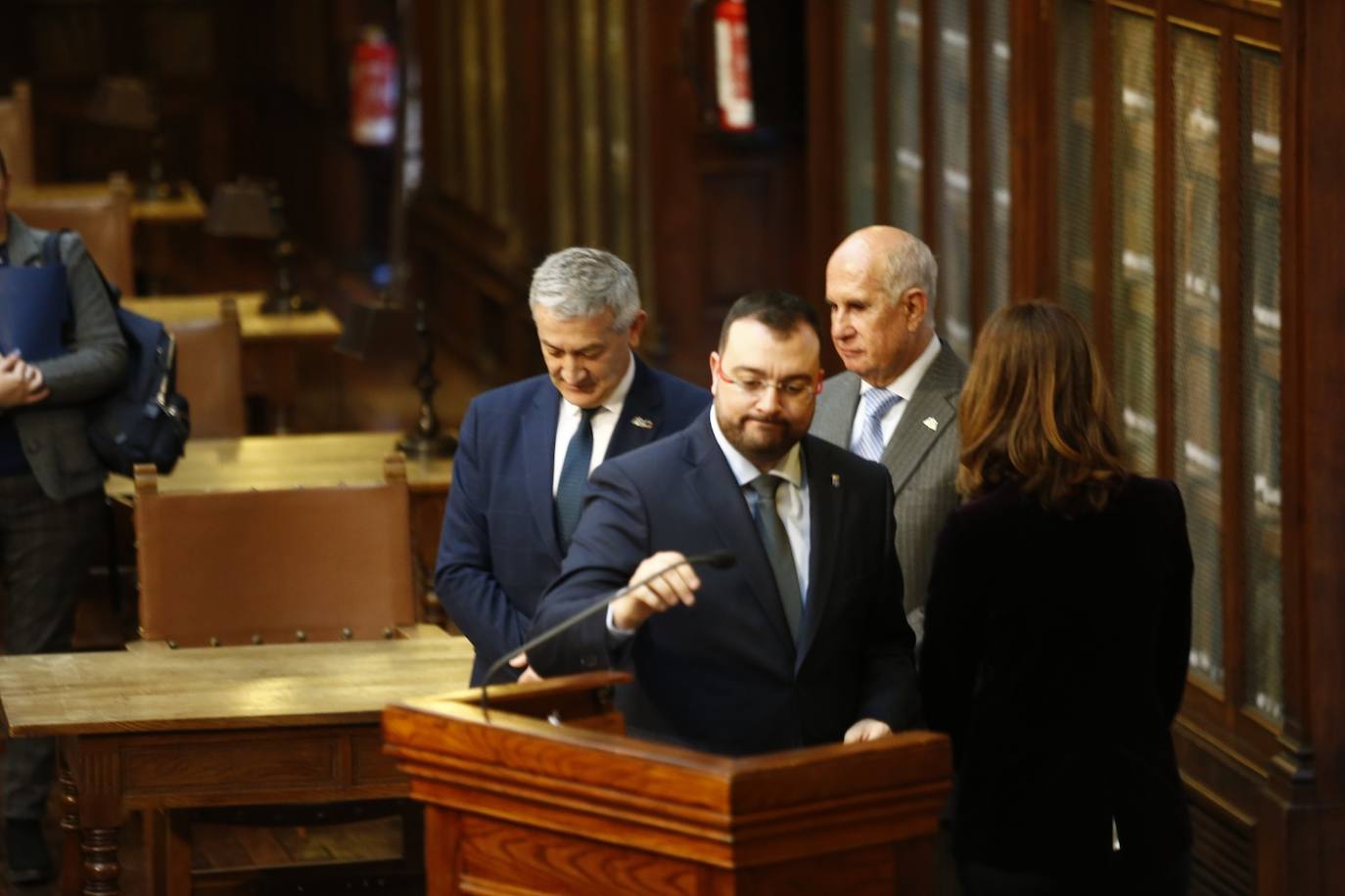 El empresario asturmexicano ensalzó el papel de las universidades públicas en un acto celebrado en la biblioteca del edificio histórico de la Universidad de Oviedo. 