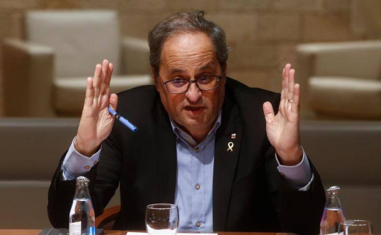 El presidente de la Generalitat Quim Torra. 