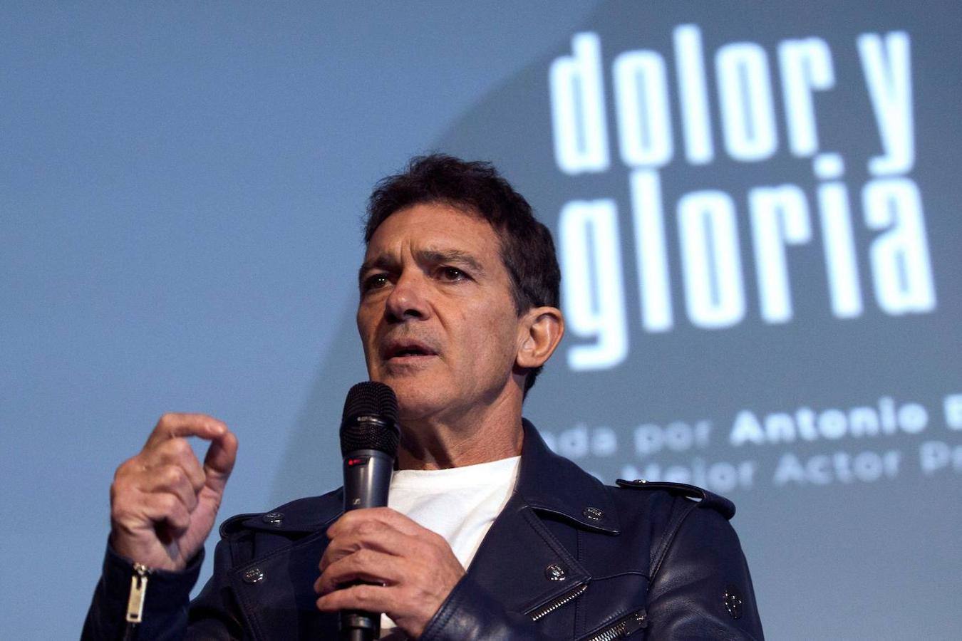 Banderas, en la actualidad en una de las presentaciones de 'Dolor y Gloria'.