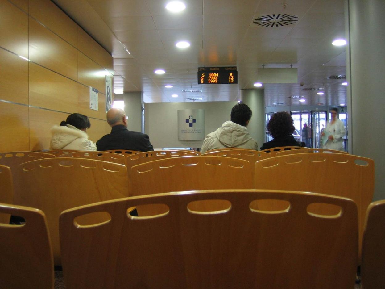 Sala de espera del Hospital Universitario San Agustín . 