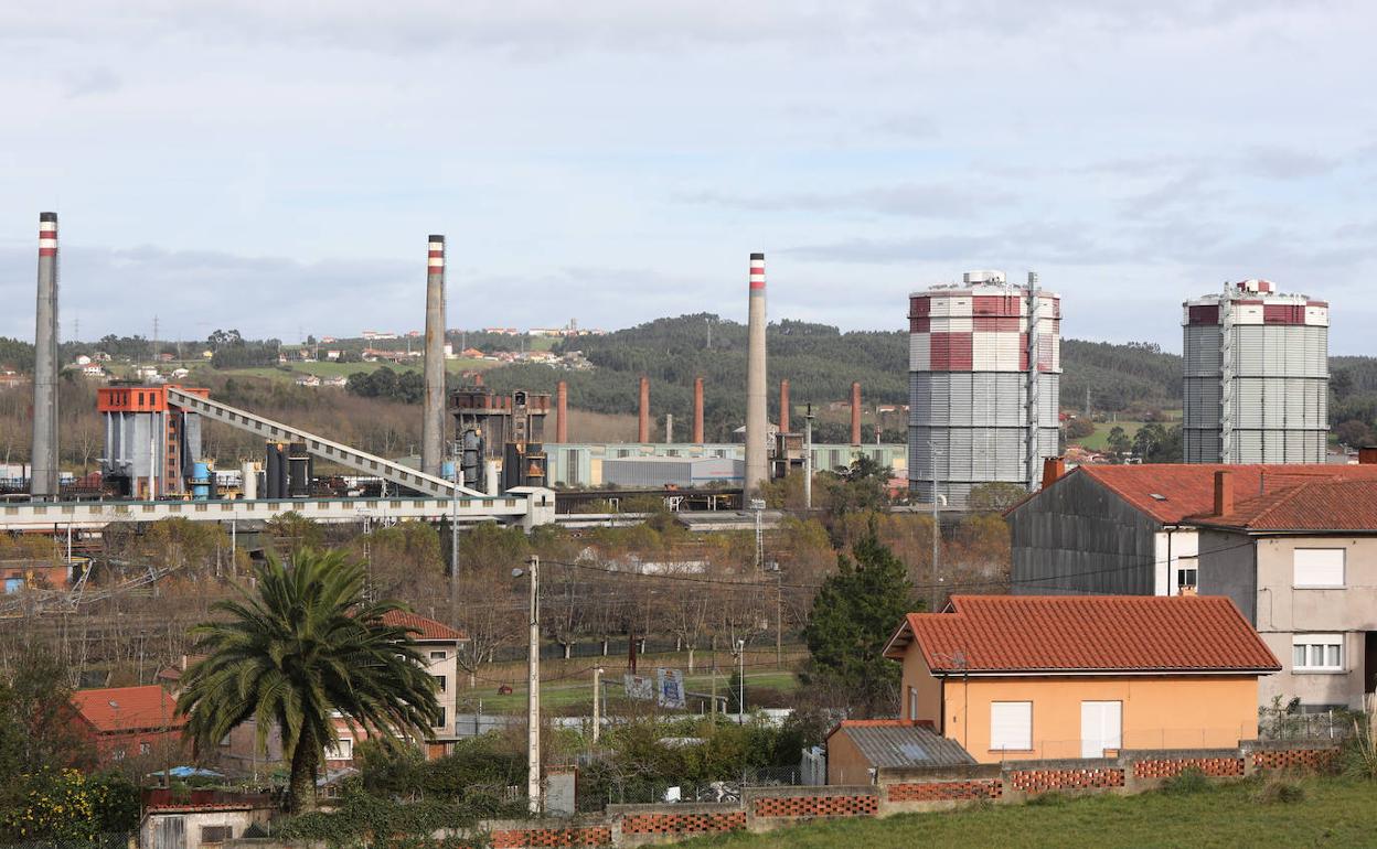 Imagen de archivo de las baterías de cok de Avilés. 