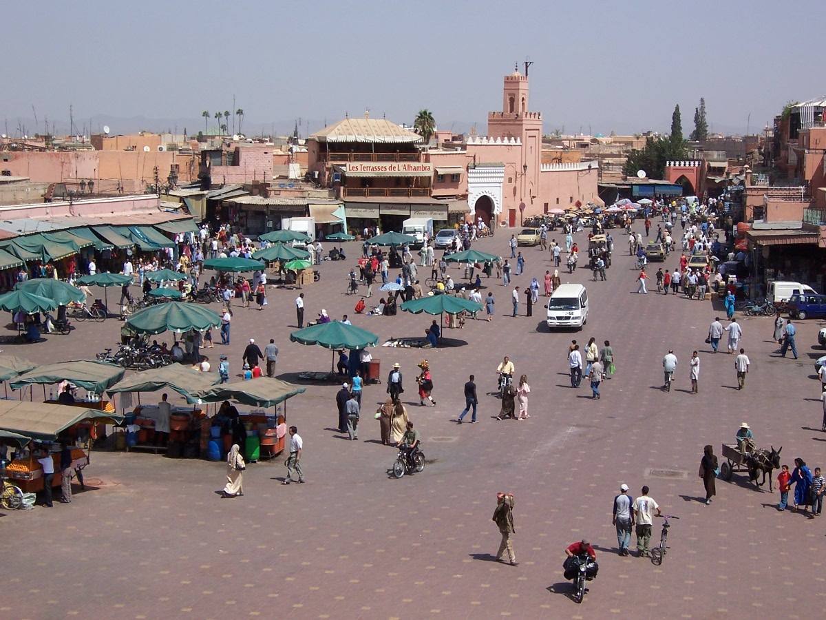 Plaza de Yamaa el Fna (Marrakech, Marruecos)