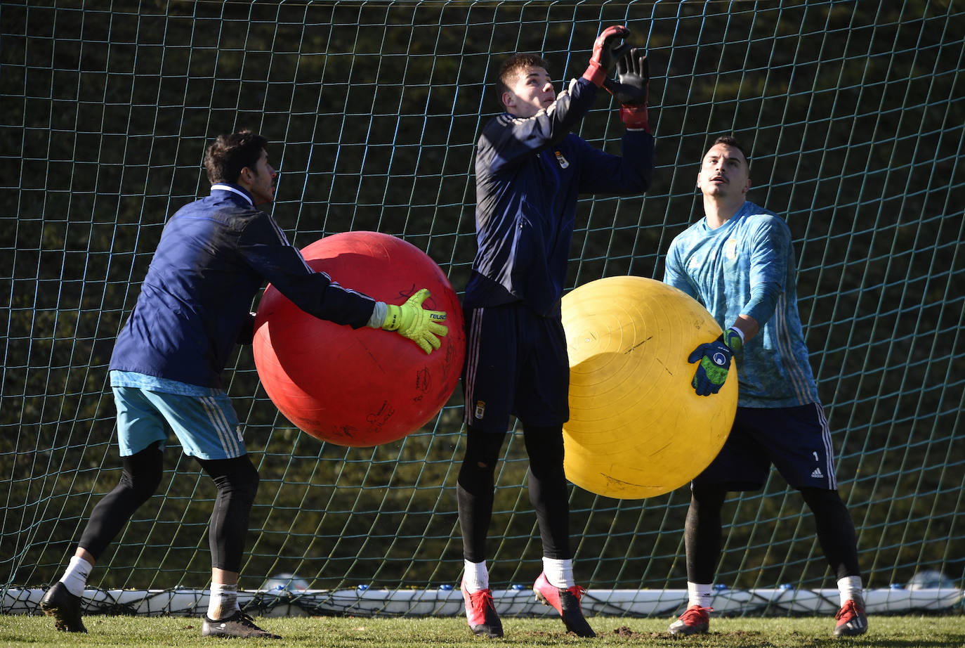 Los azules preparan su próximo partido ante el Rayo Vallecano