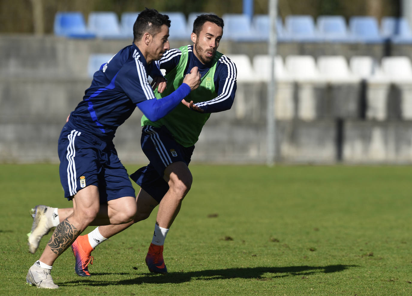 Los azules preparan su próximo partido ante el Rayo Vallecano