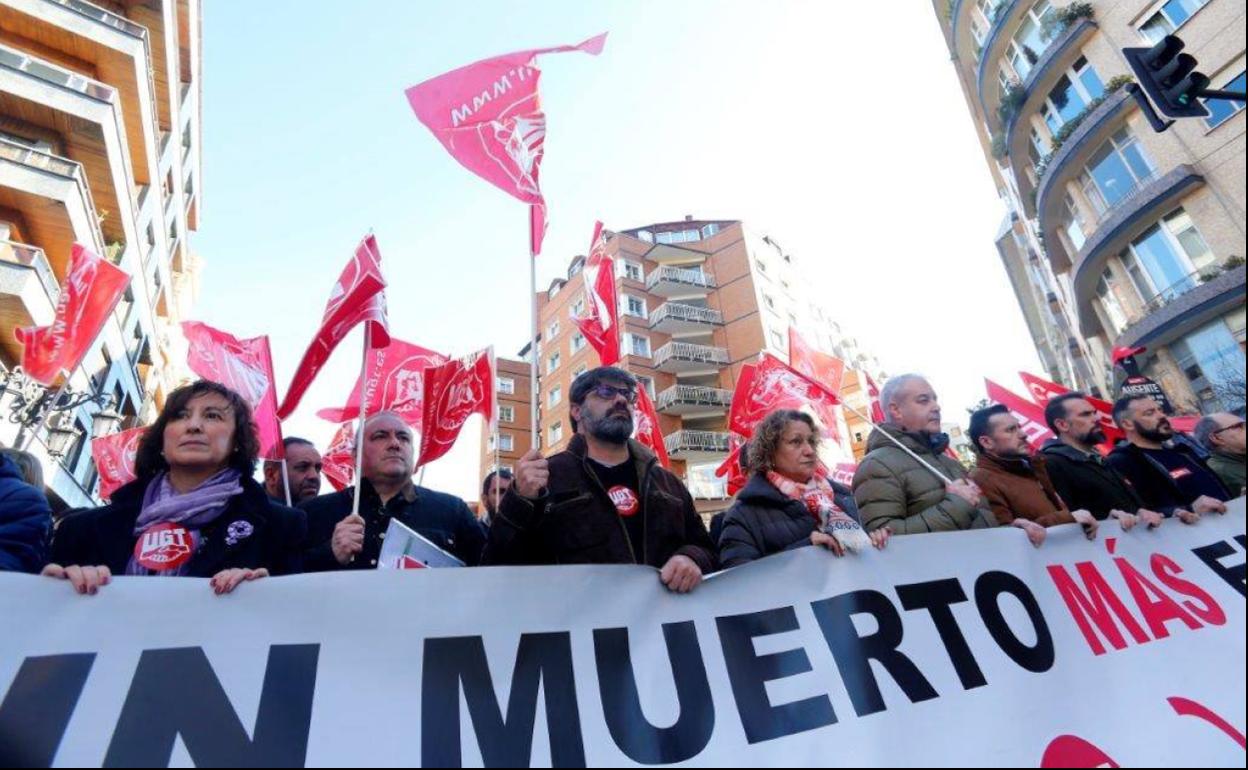 Concentración en Oviedo hoy contra la siniestralidad laboral