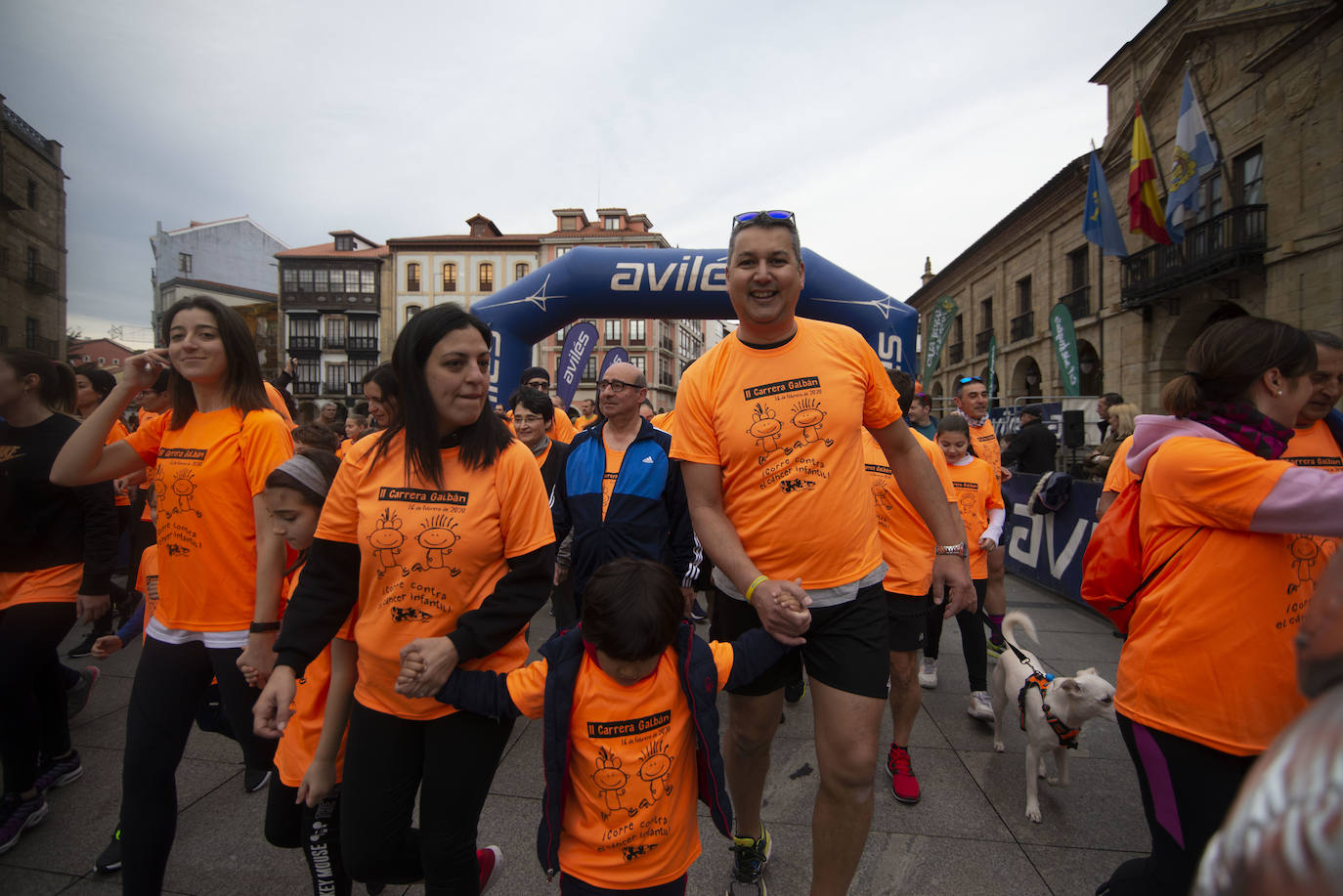 Avilés celebró la II Carrera Galbán contra el cáncer infantil