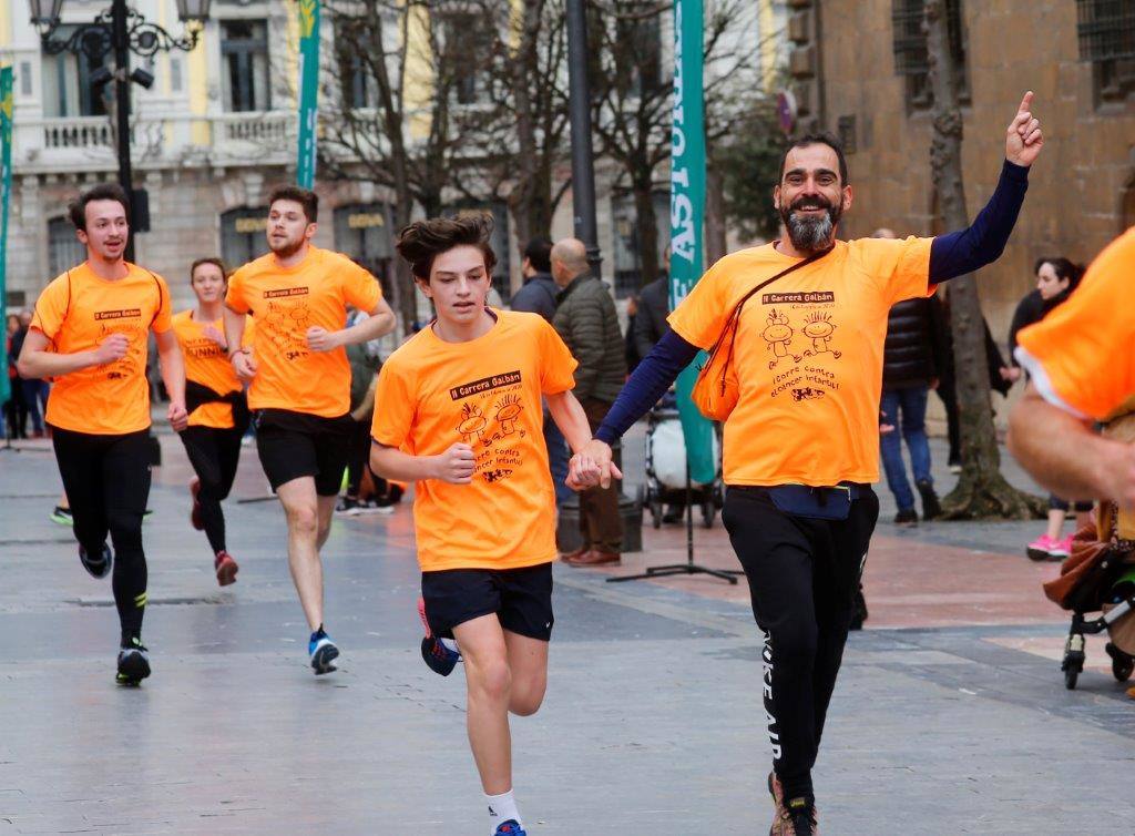 La capital del Principado acogió la II Carrera Galbán para recaudar fondos contra el cáncer infantil