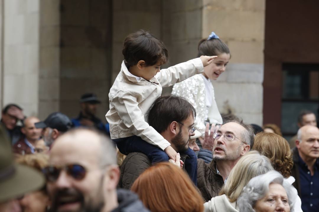 Cientos de personas participaron en la concentración a favor de su declaración como Patrimonio Mundial