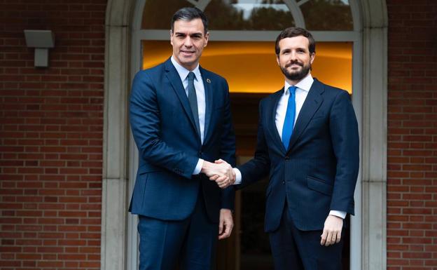 Pedro Sánchez y Pablo Casado. 