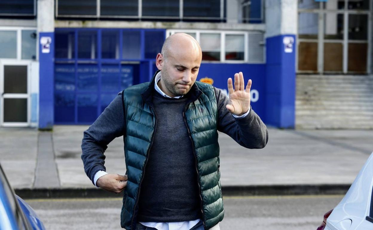 Javi Rozada, tras conocer su destitución.