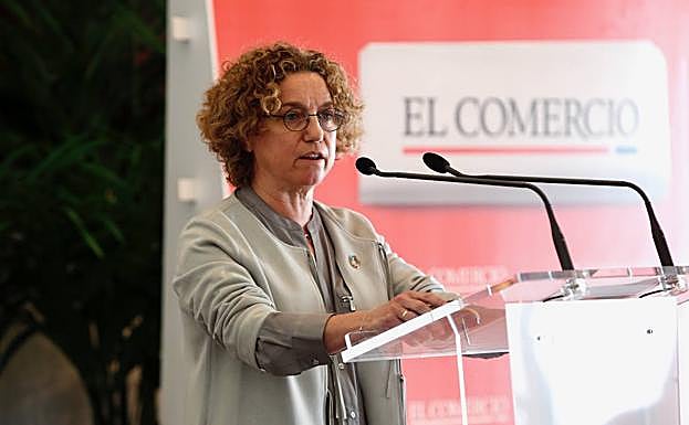 Galería. Clara Arpa, durante su intervención.