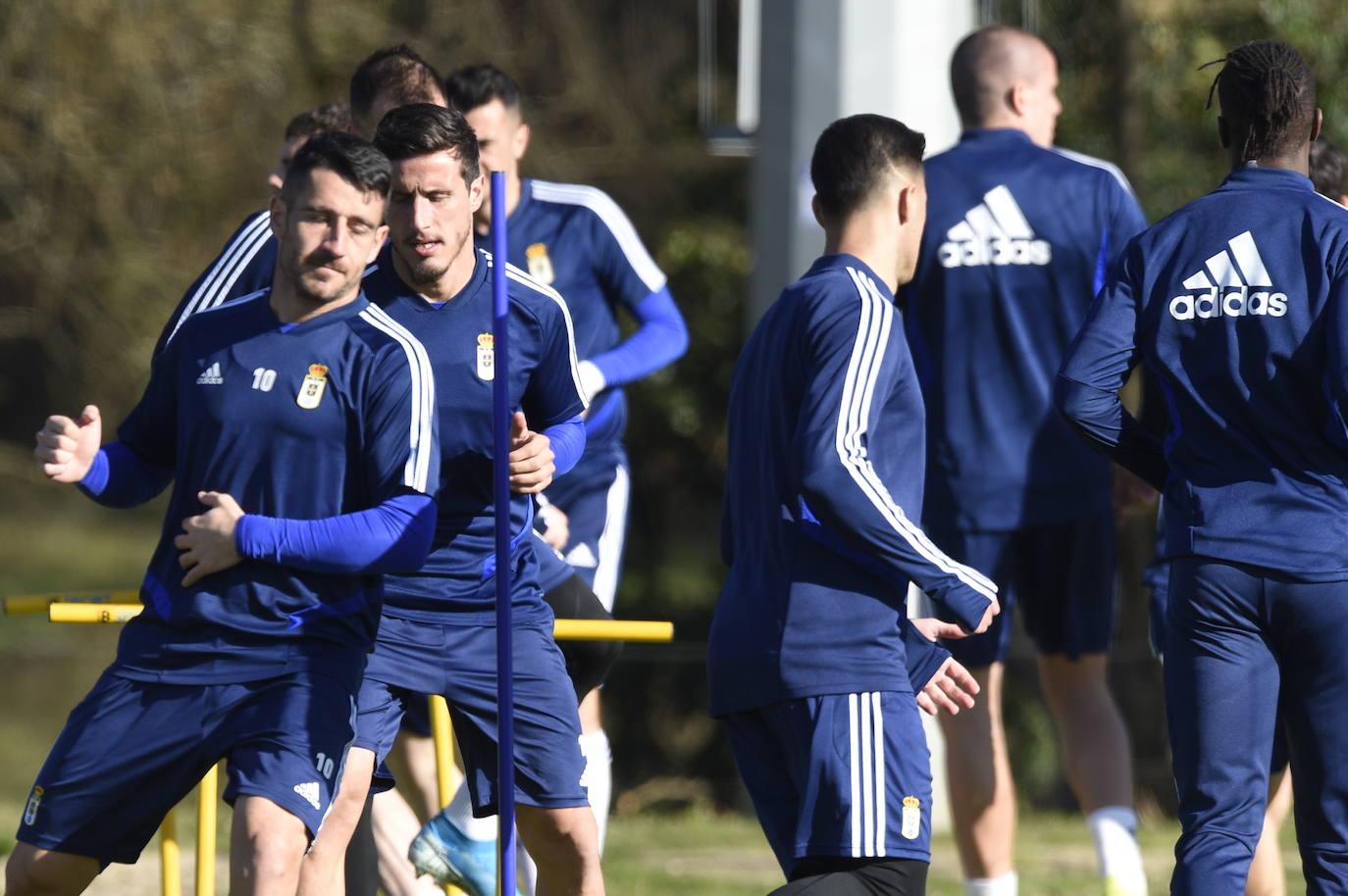 Los azules siguen con su preparación para el partido ante el Lugo