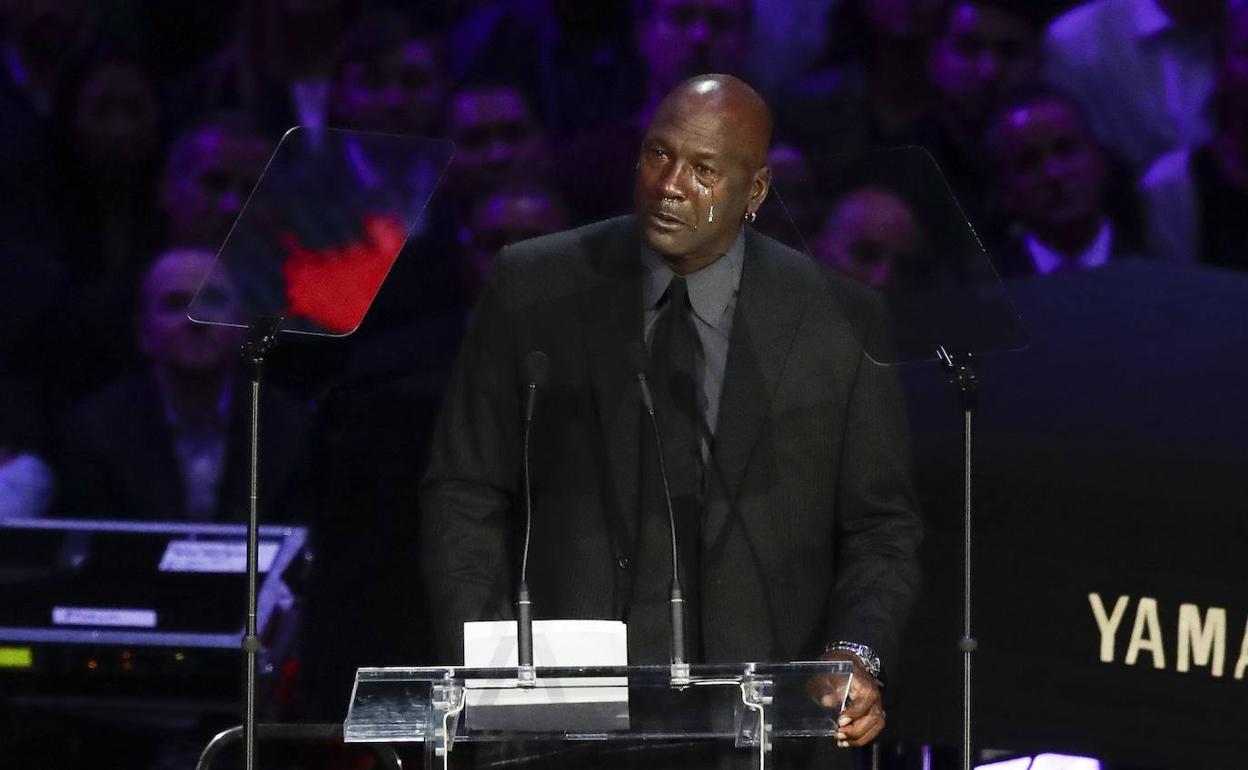 Michael Jordan, en el funeral homenaje a Kobe