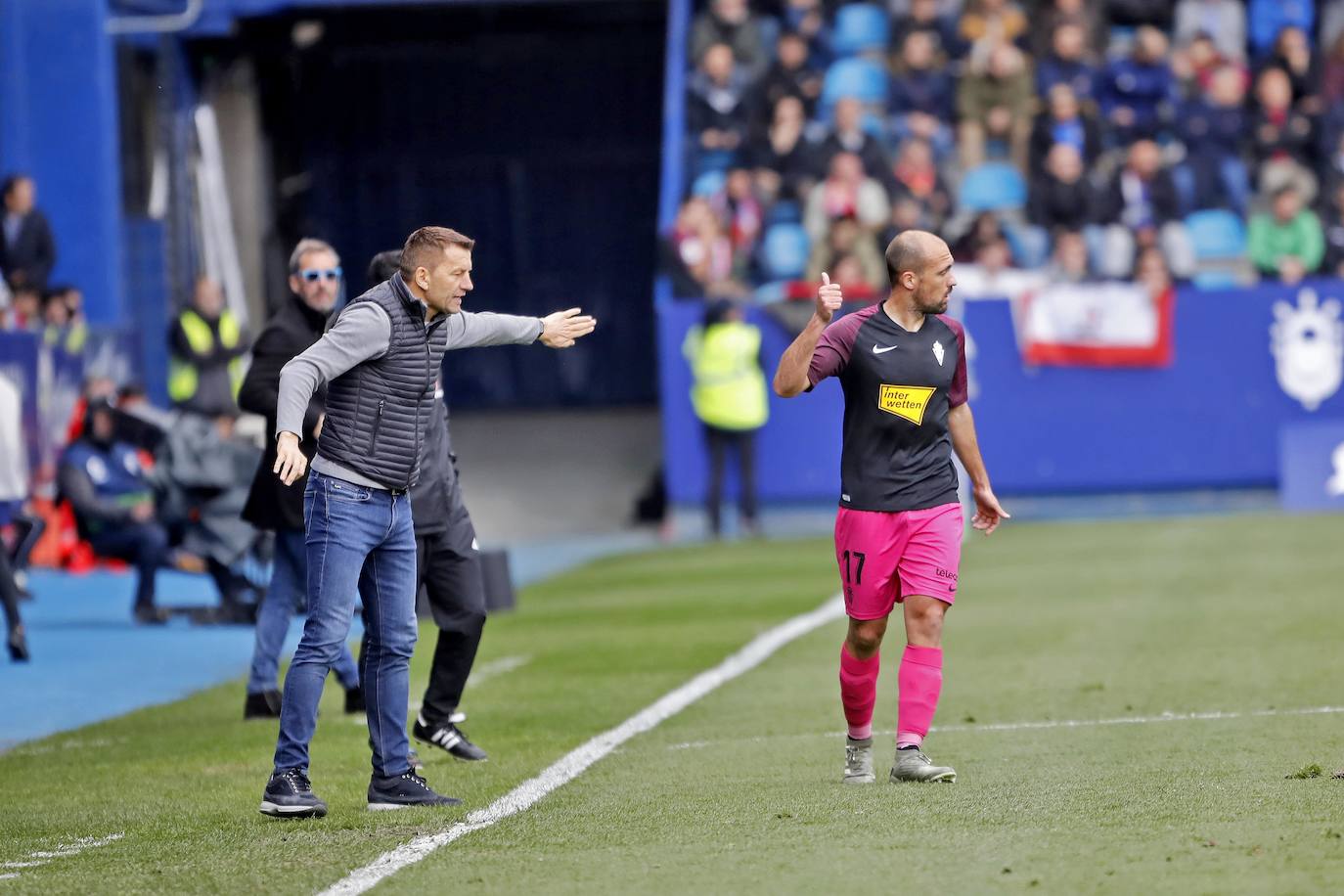 El conjunto rojiblanco cayó en El Toralín debido a un gol Kaxe en el minuto 17. 